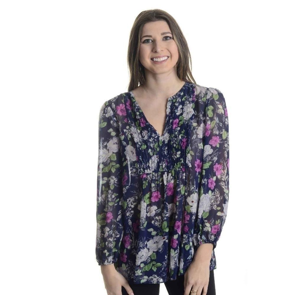 NEW Joie Loftis Floral Silk Blouse - Picture 2 of 3